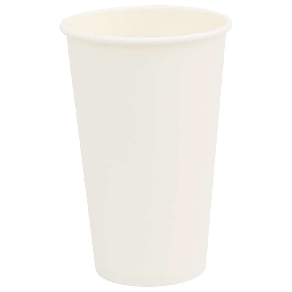 vidaXL Pappbecher mit Deckeln 1000 Stk. 16oz 400ml - Image 4