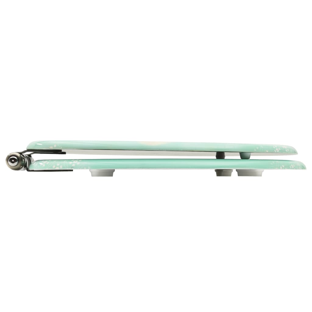 vidaXL Toilettensitze Soft-Close-Deckel 2 Stk. MDF Flamingo-Design - Image 4