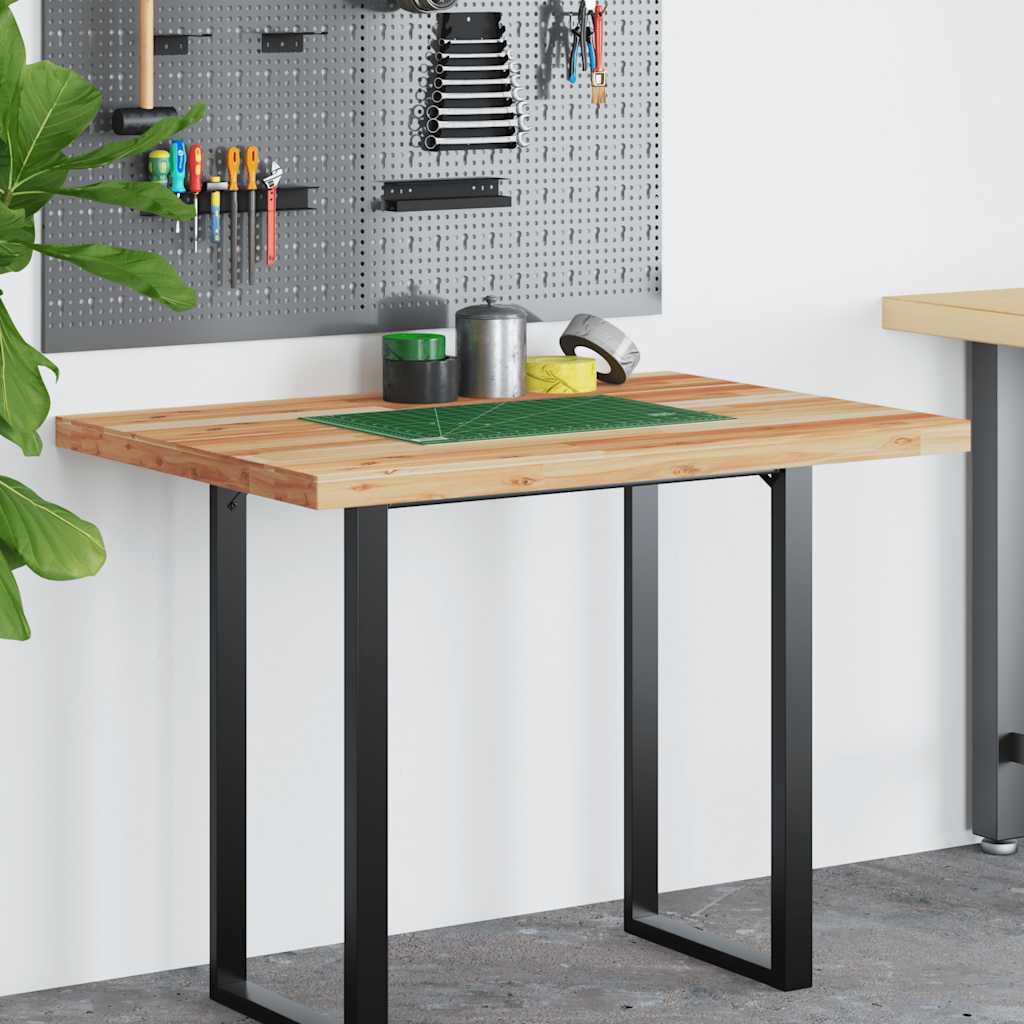 vidaXL Schreibtischplatte Ölbeschichtung 100x80x4 cm Massivholz Akazie - Image 3