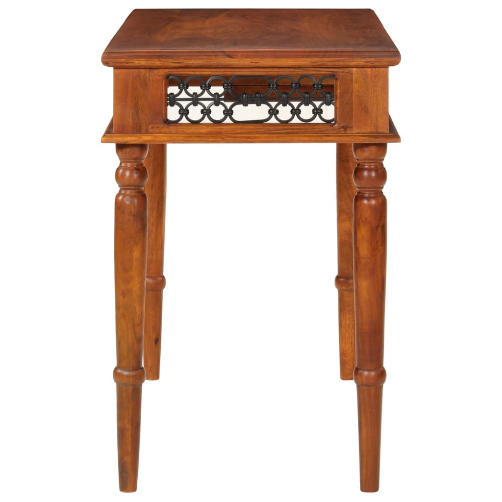 vidaXL Schreibtisch mit Schublade 110x50x76 cm Massivholz Akazie - Image 4