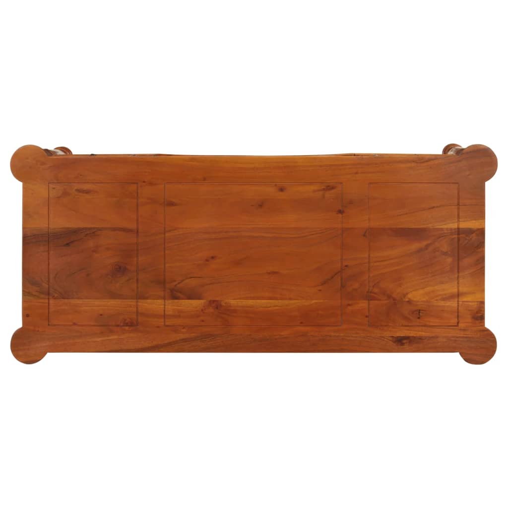 vidaXL Schreibtisch mit Schubladen 110x50x76 cm Massivholz Akazie - Image 6