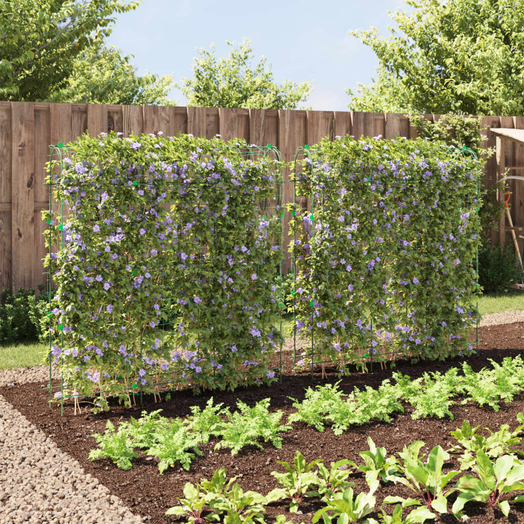 vidaXL Pflanzennetze 2 Stk. U-Rahmen Stahl - Image 3