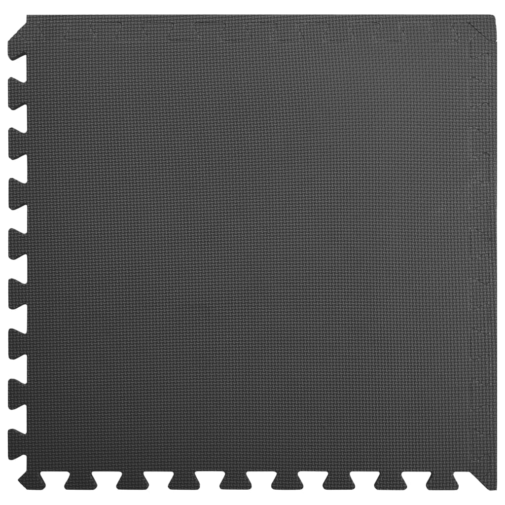 vidaXL Bodenmatten 6 Stk. 2,16 m² EVA-Schaumstoff Schwarz - Image 5