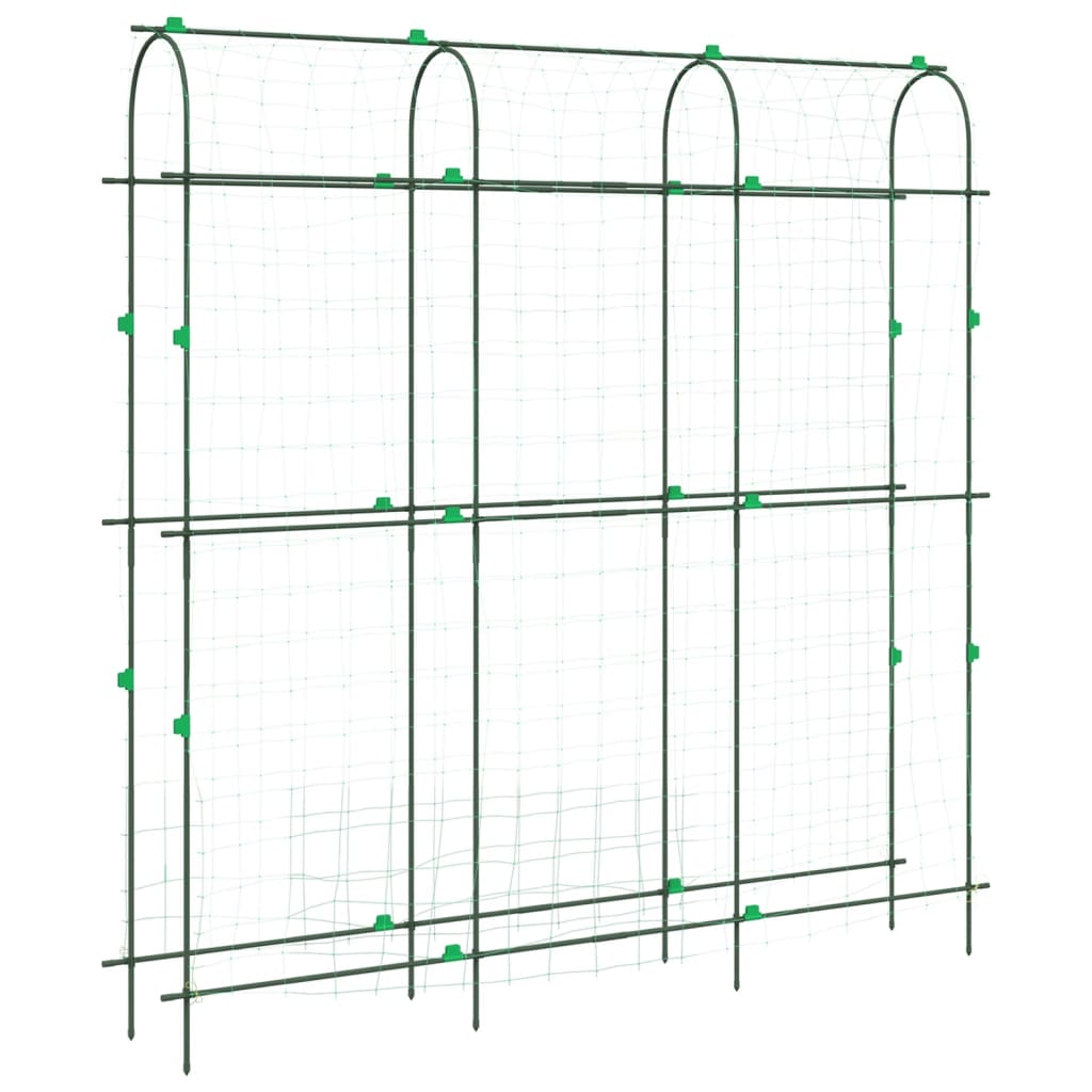 vidaXL Pflanzennetze 2 Stk. U-Rahmen Stahl - Image 4