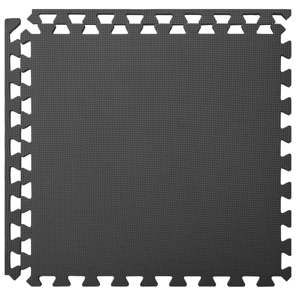 vidaXL Bodenmatten 6 Stk. 2,16 m² EVA-Schaumstoff Schwarz - Image 6