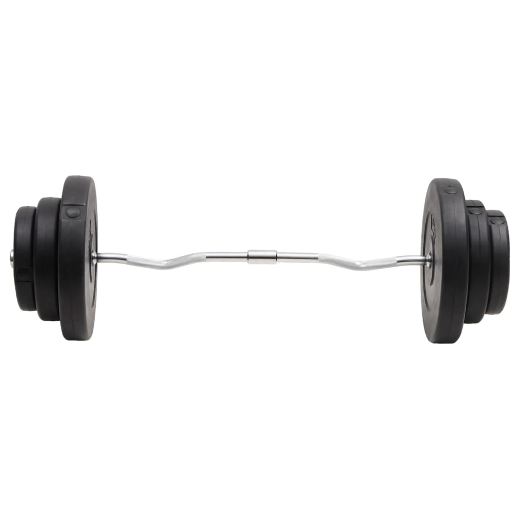 vidaXL Curlstange mit Gewichten 60 kg - Image 3