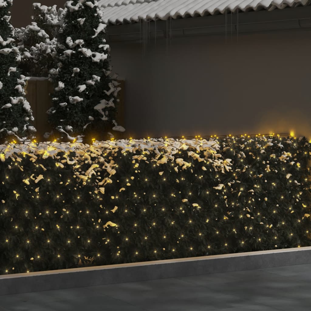 vidaXL Weihnachts-Lichternetz 4x4 m 544 LED Warmweiß Indoor Outdoor - Image 3