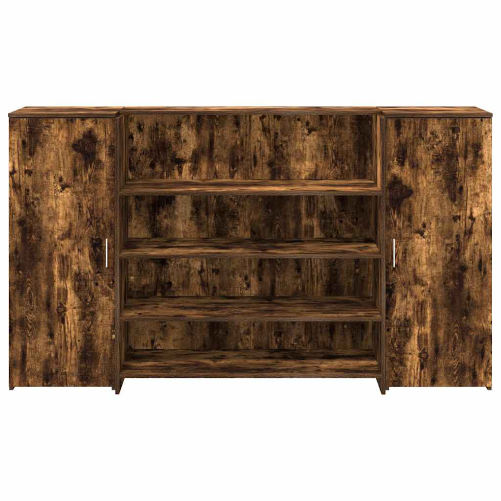 vidaXL Empfangstheke Räuchereiche 180x50x103,5 cm Holzwerkstoff - Image 5