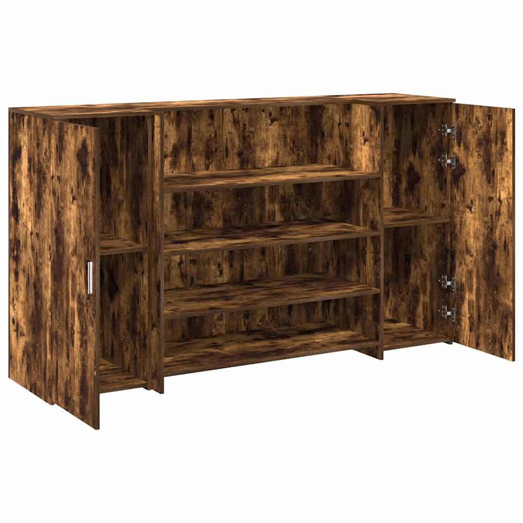 vidaXL Empfangstheke Räuchereiche 180x50x103,5 cm Holzwerkstoff - Image 6