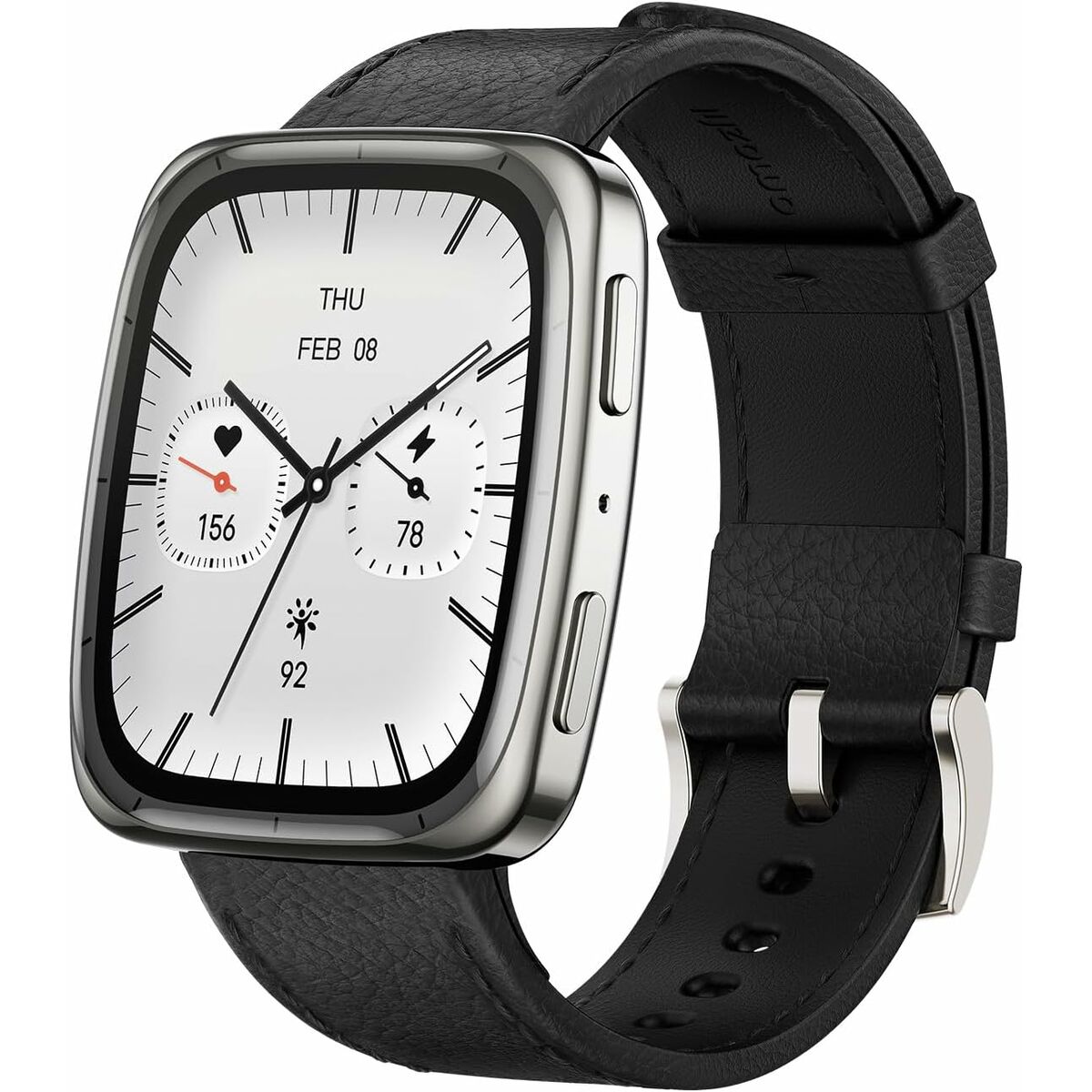 Smartwatch Amazfit ACTIVE 2 SQUARE Nero Acciaio 1,75"