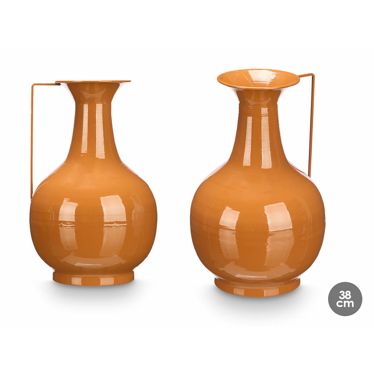 Vaso Gift Decor Teja Ferro Sfera 24 x 38,5 x 14,8 cm (4 Unità) - Image 3