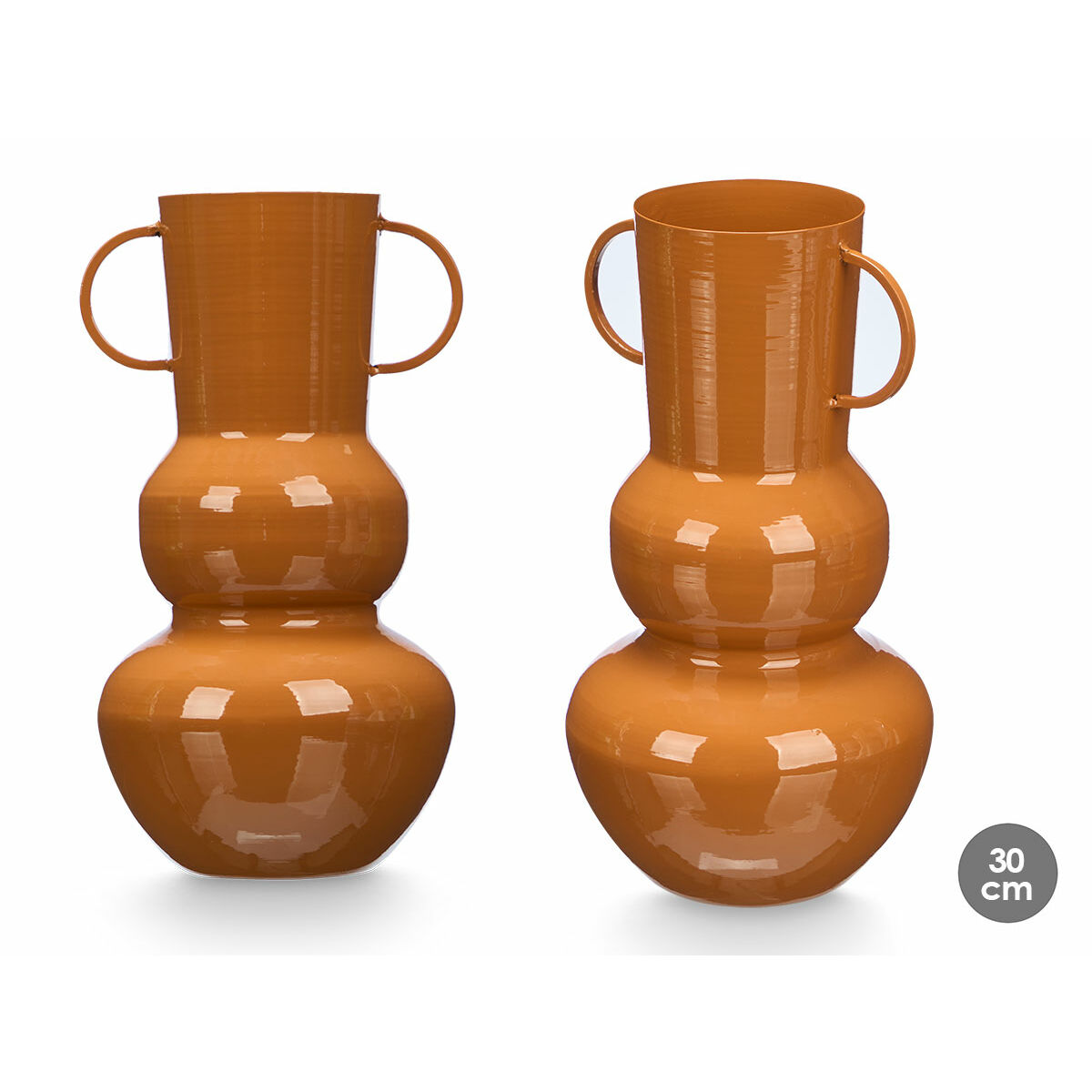 Vaso Gift Decor Teja Ferro Sfera 17,5 x 30,5 x 16 cm (6 Unità) - Image 3
