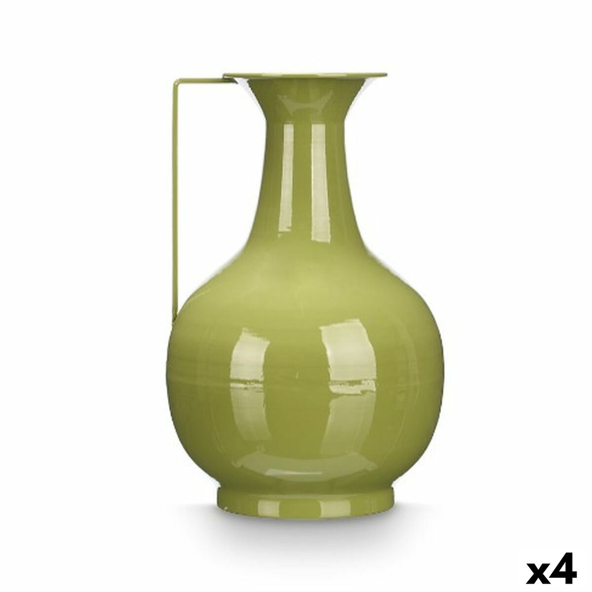 Vaso Gift Decor Verde Ferro Sfera 24 x 38 x 14,8 cm (4 Unità)
