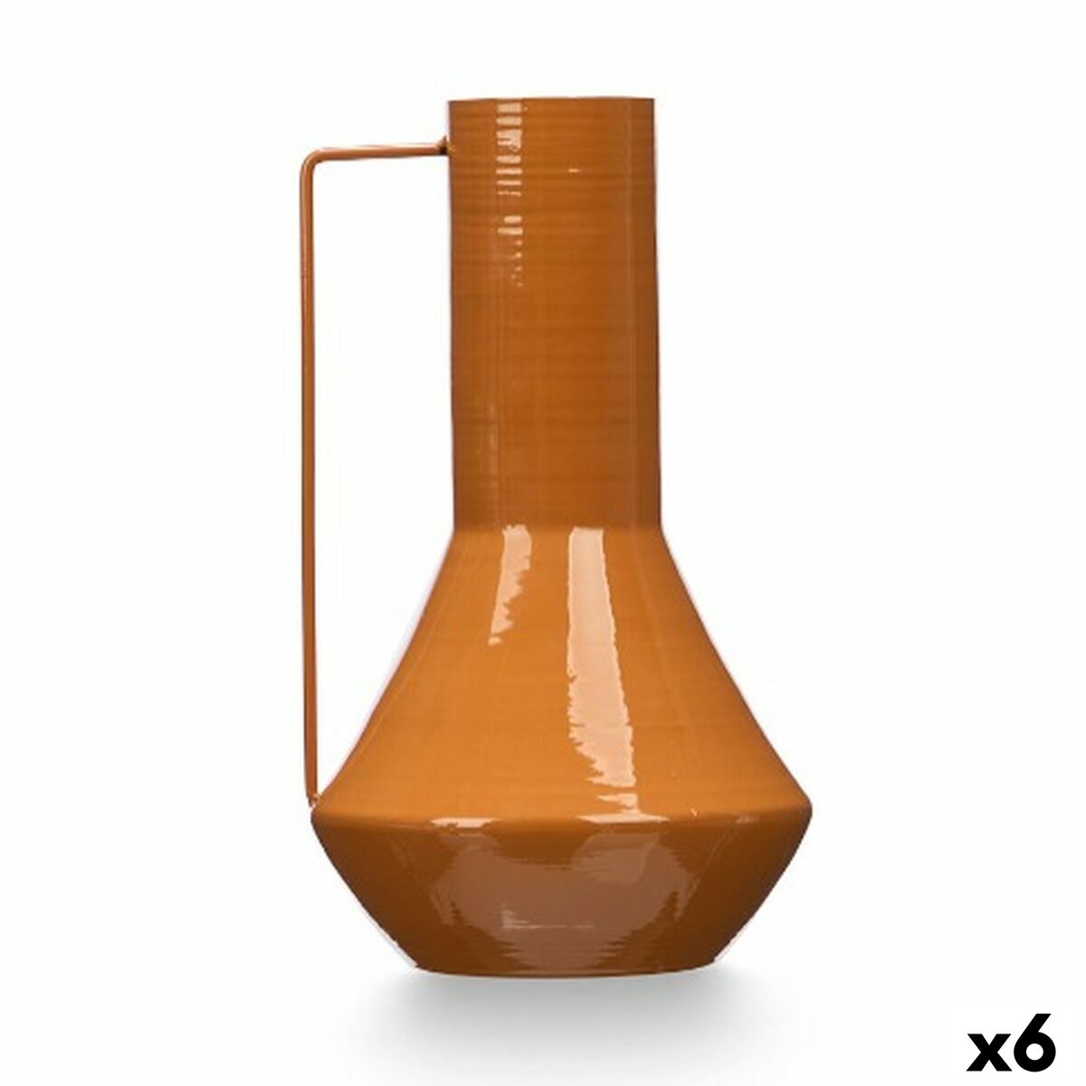 Vaso Gift Decor Teja Ferro Conico 17 x 29 x 7 cm (6 Unità)
