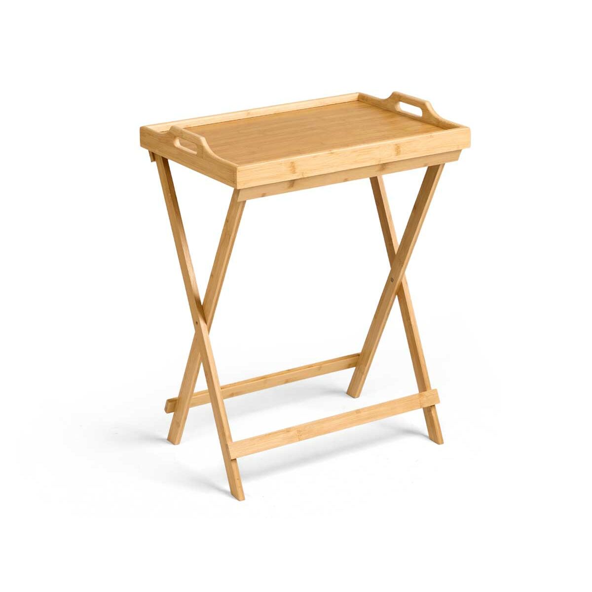 Tavolo Aggiuntivo Pieghevole Kinvara Naturale 50 x 36 x 64,5 cm