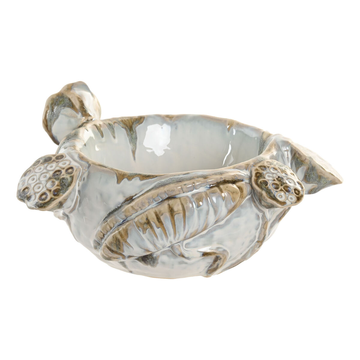 Centrotavola Home ESPRIT Azzurro Bianco Ceramica 28 x 25 x 13 cm