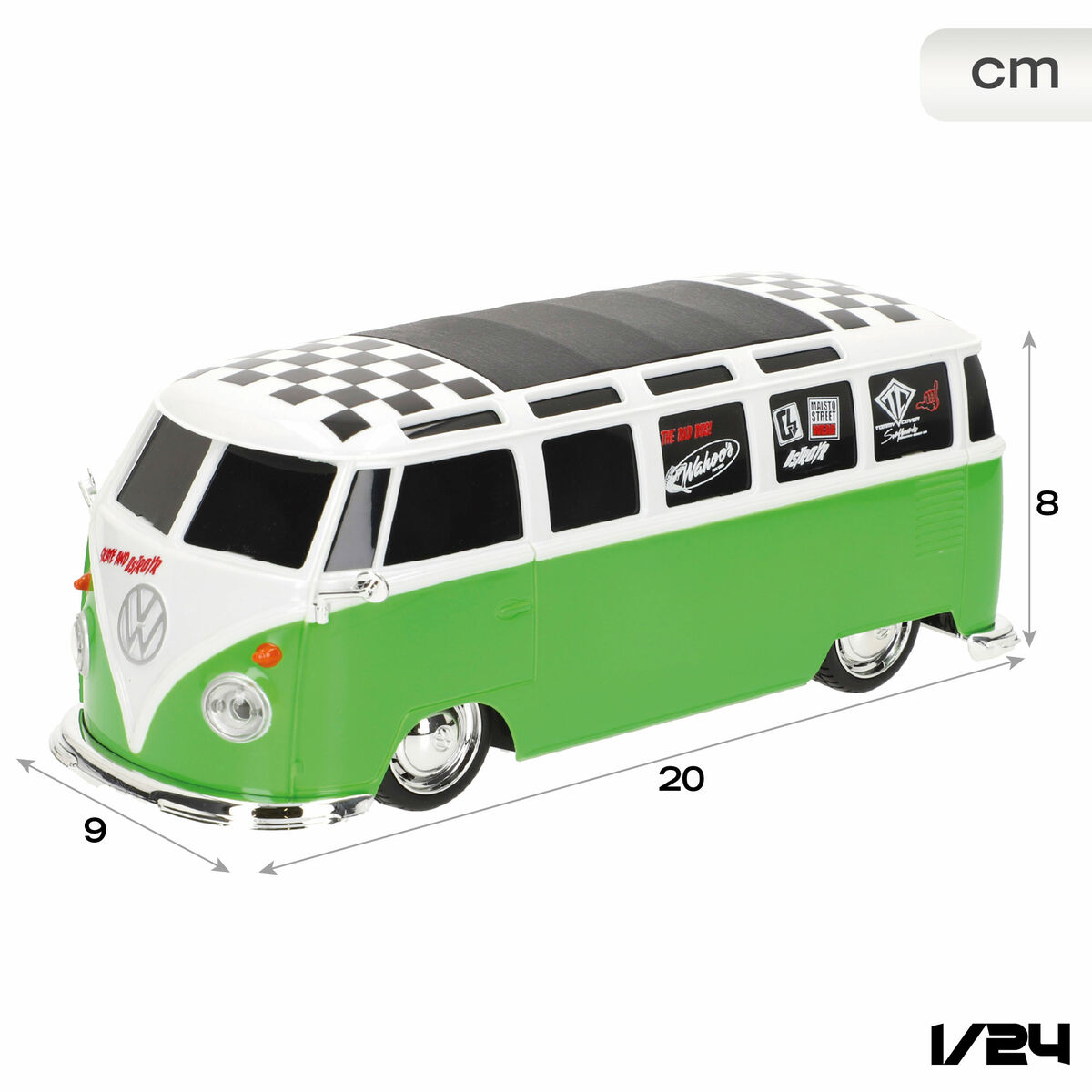 Macchinina Radiocomandata Volkswagen COMBI 20 x 8 x 9 cm (4 Unità) - Image 5