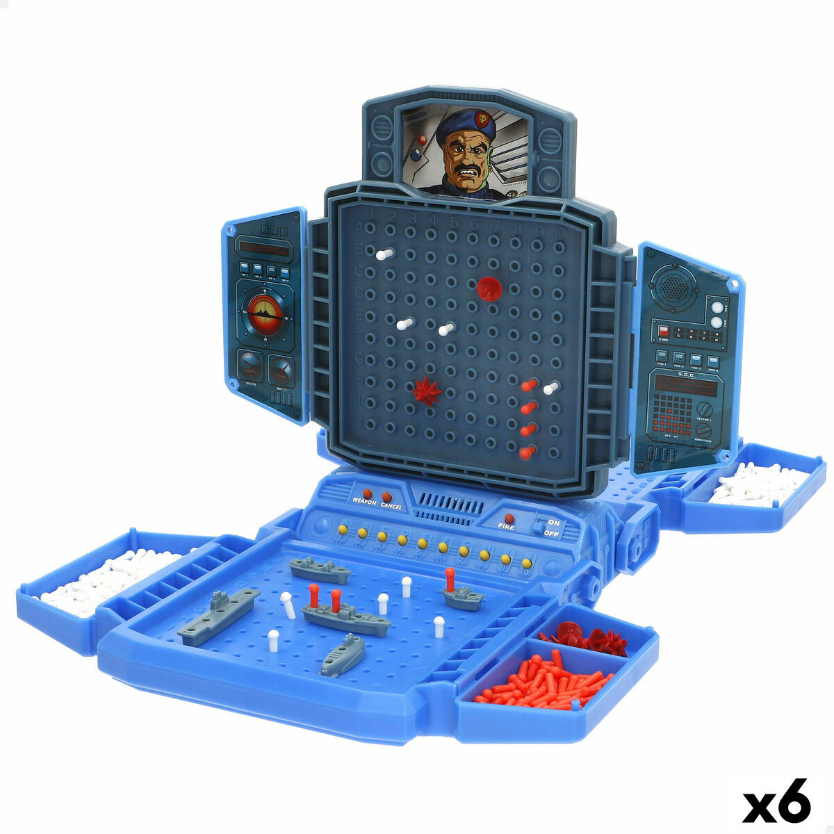 Gioco Battaglia Navale Colorbaby (6 Unità)