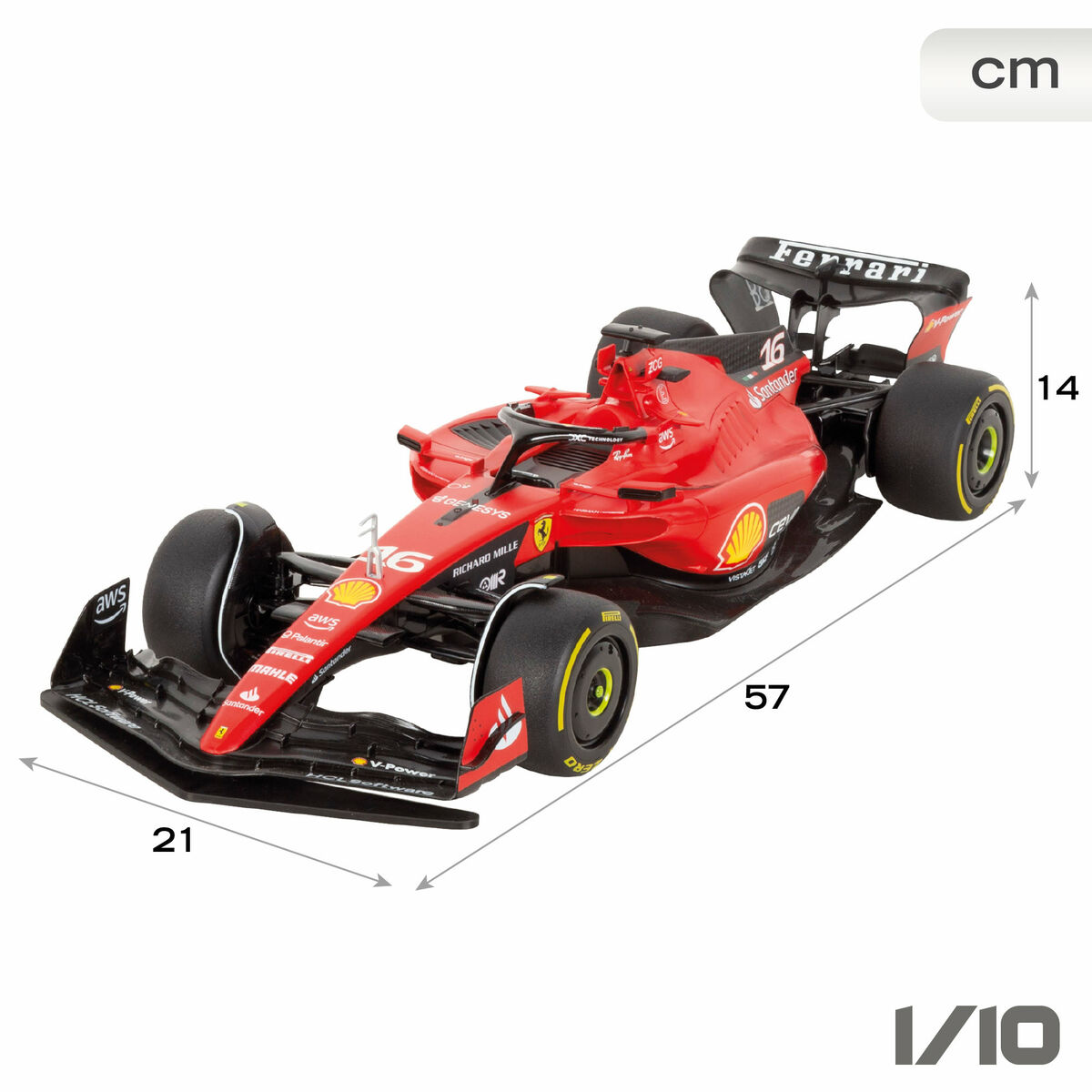 Macchinina Radiocomandata Ferrari F1 2023 1:10 (2 Unità) - Image 5