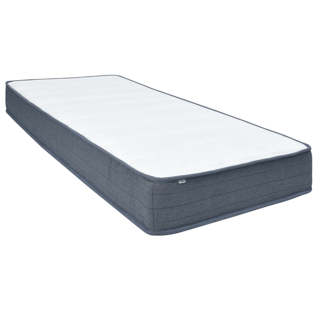 vidaXL Colchón box spring tela 190x90x20 cm suavidad media