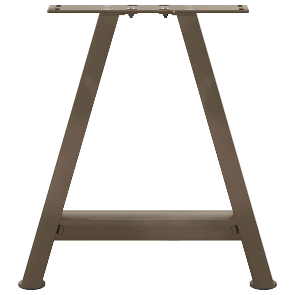 vidaXL Patas para mesa de centro en forma de A (2 unidades, 38 x 42-43 cm, acero) - Image 5