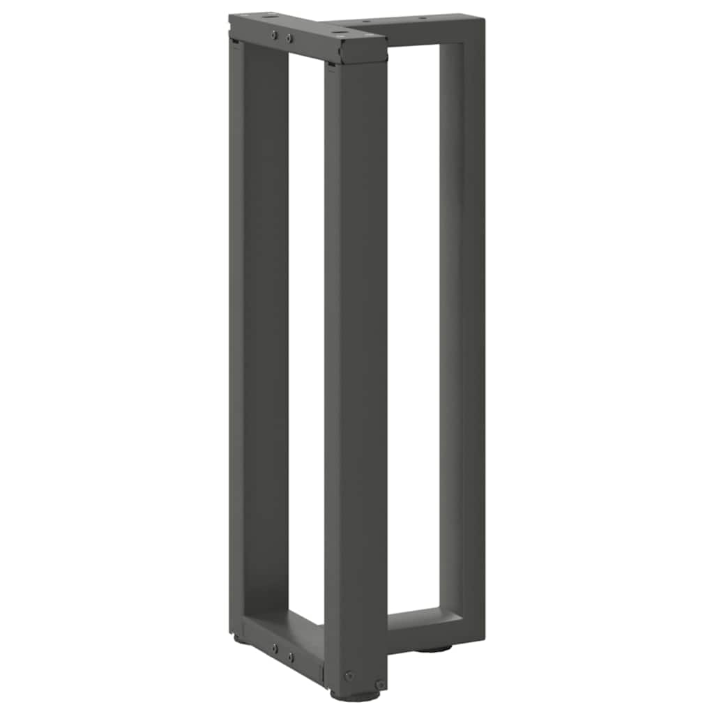 vidaXL Patas para consola en forma de T (2 unidades), antracita, 25 x 28 x (72-73) cm, acero - Image 4
