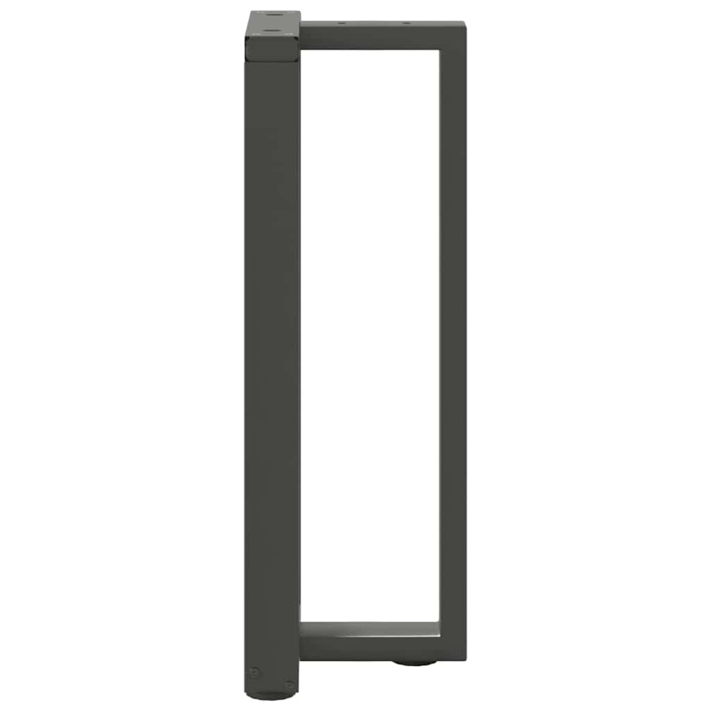 vidaXL Patas para consola en forma de T (2 unidades), antracita, 25 x 28 x (72-73) cm, acero - Image 5