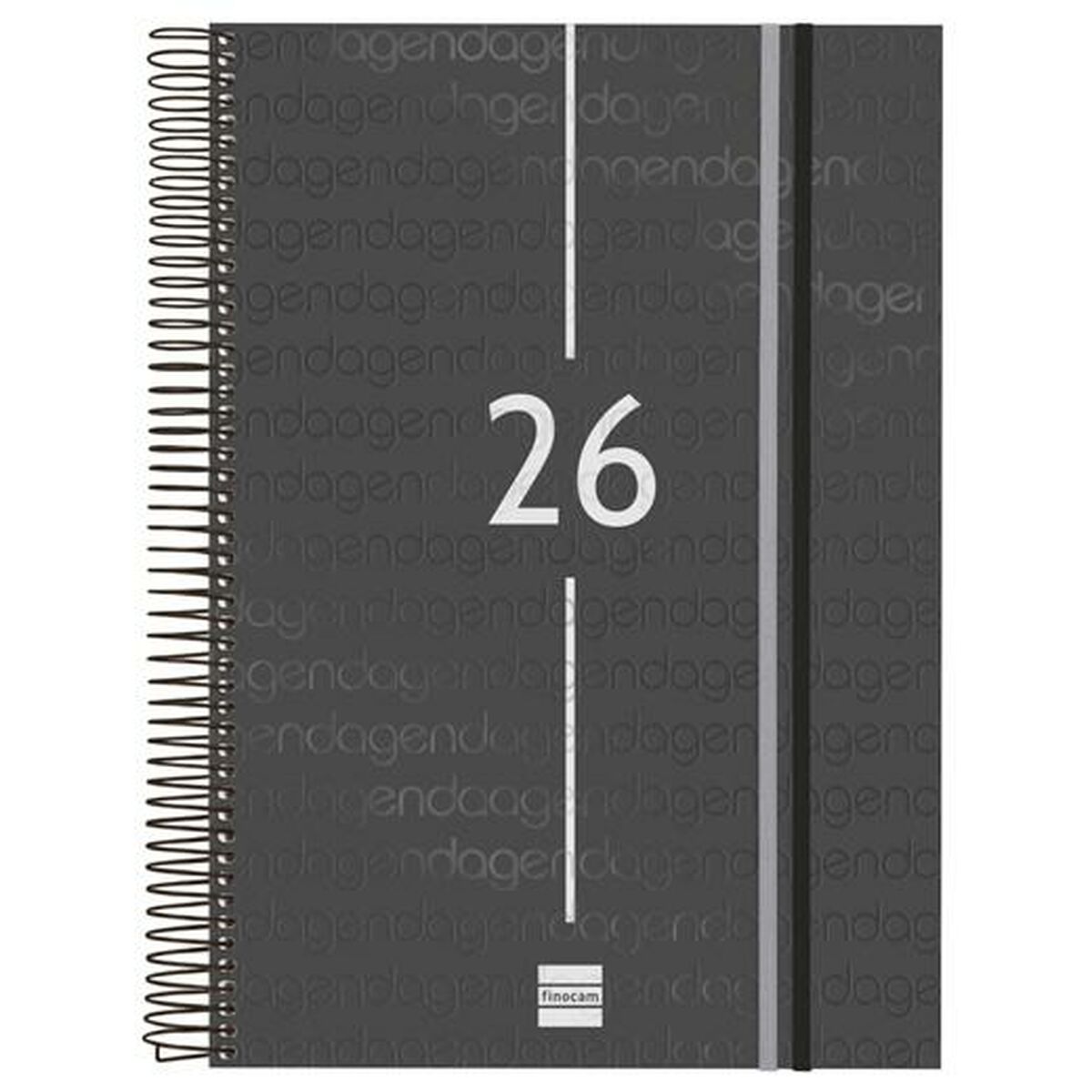 Agenda Finocam YEAR Nero A4 21 x 29,7 cm 2026