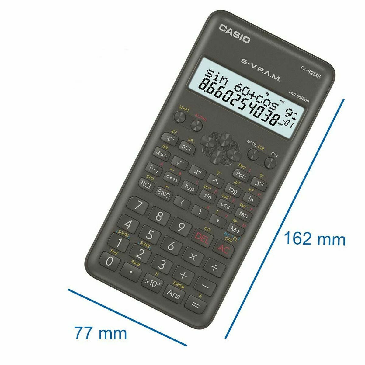 Calcolatrice scientifica Casio FX-82 MS2 Nero Grigio scuro Plastica - Image 3