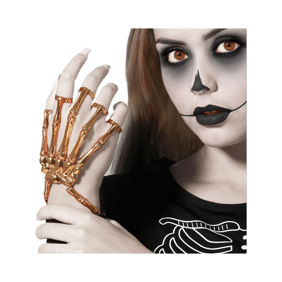 Decorazione per Halloween Dorato Scheletro