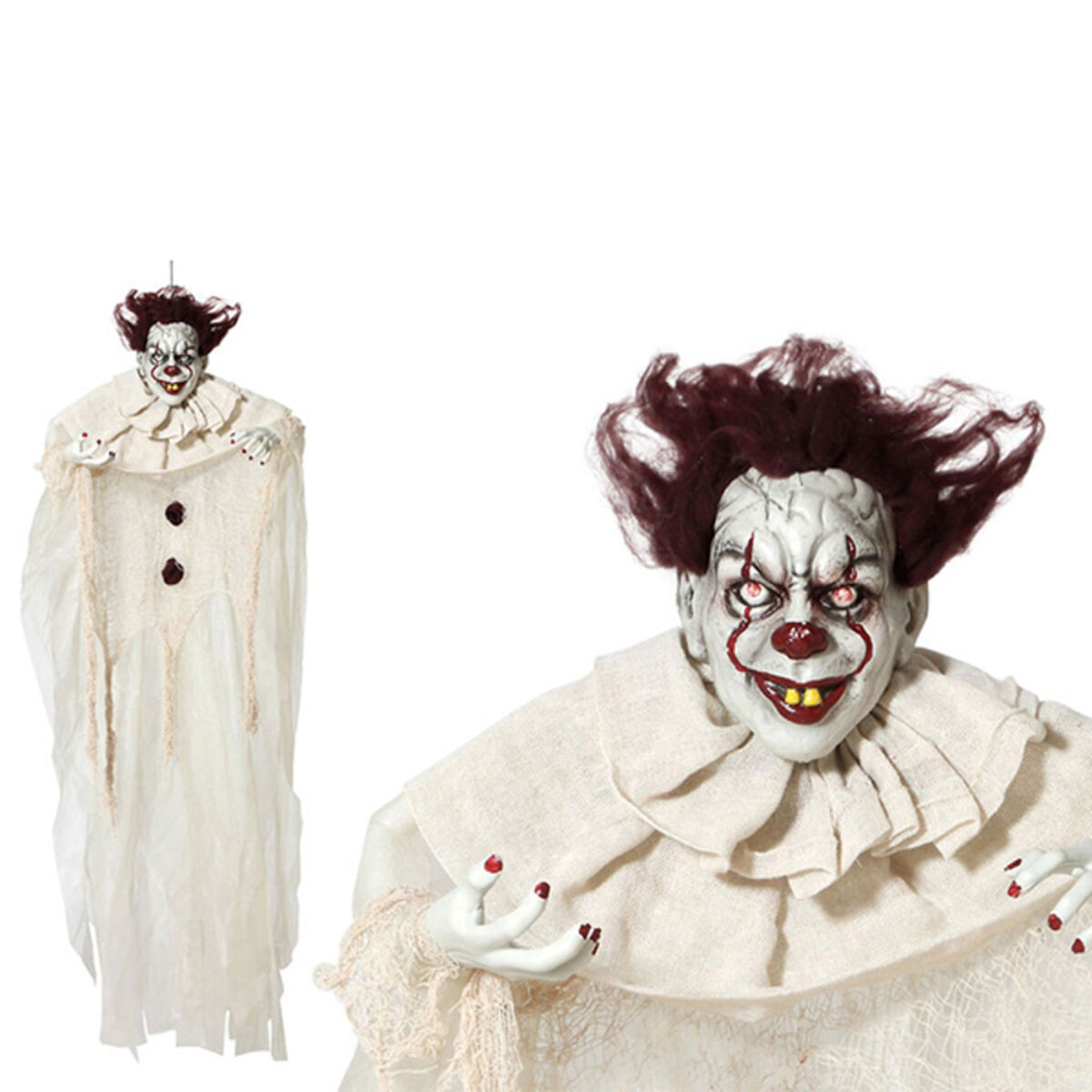 Pagliaccio Malvagio Halloween Beige 130 x 96 x 14 cm (3 Unità)
