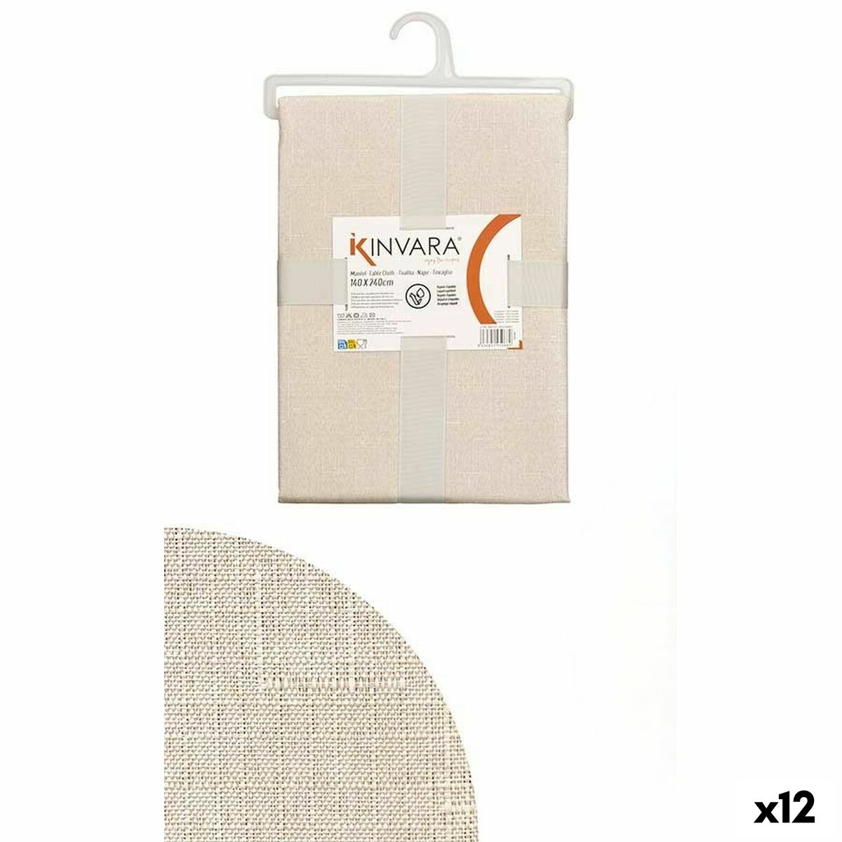 Tovaglia Kinvara Crema 140 x 240 cm (12 Unità)