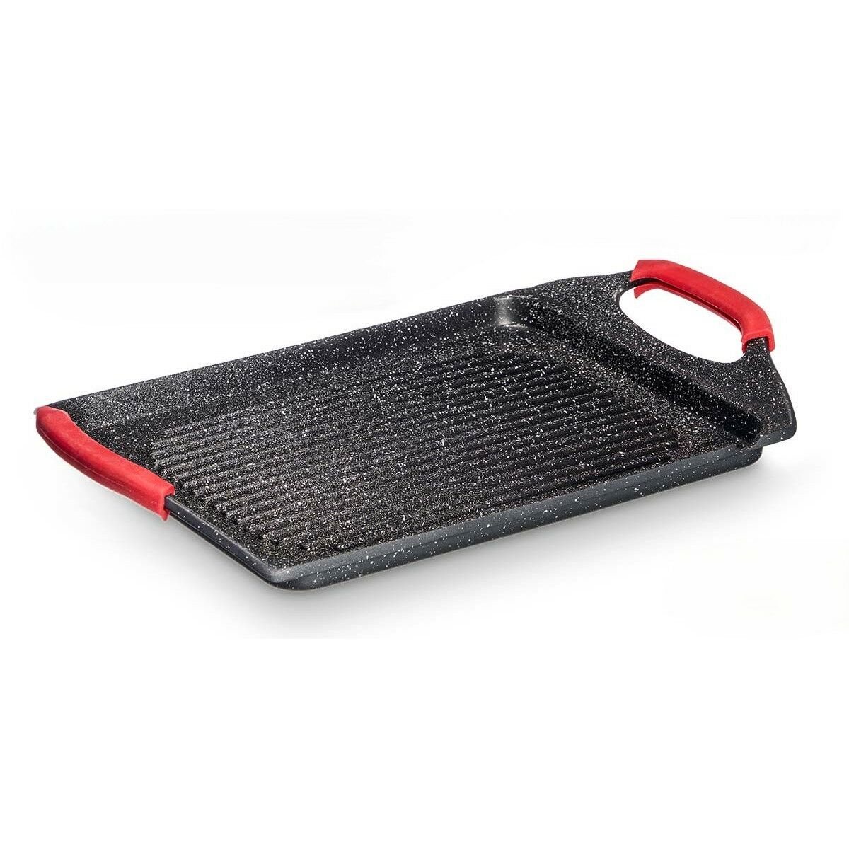 Griglia Kinvara Bianco Nero Rosso Silicone Alluminio 34 x 26 cm - Image 3