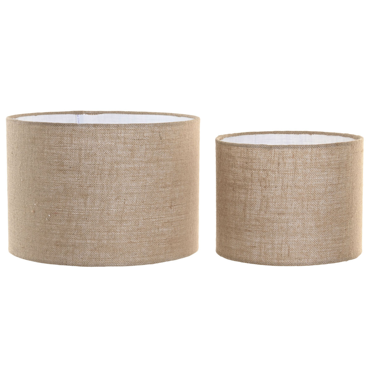 Paralume Home ESPRIT Marrone Chiaro Juta Metallo 40 x 40 x 28 cm (2 Unità)