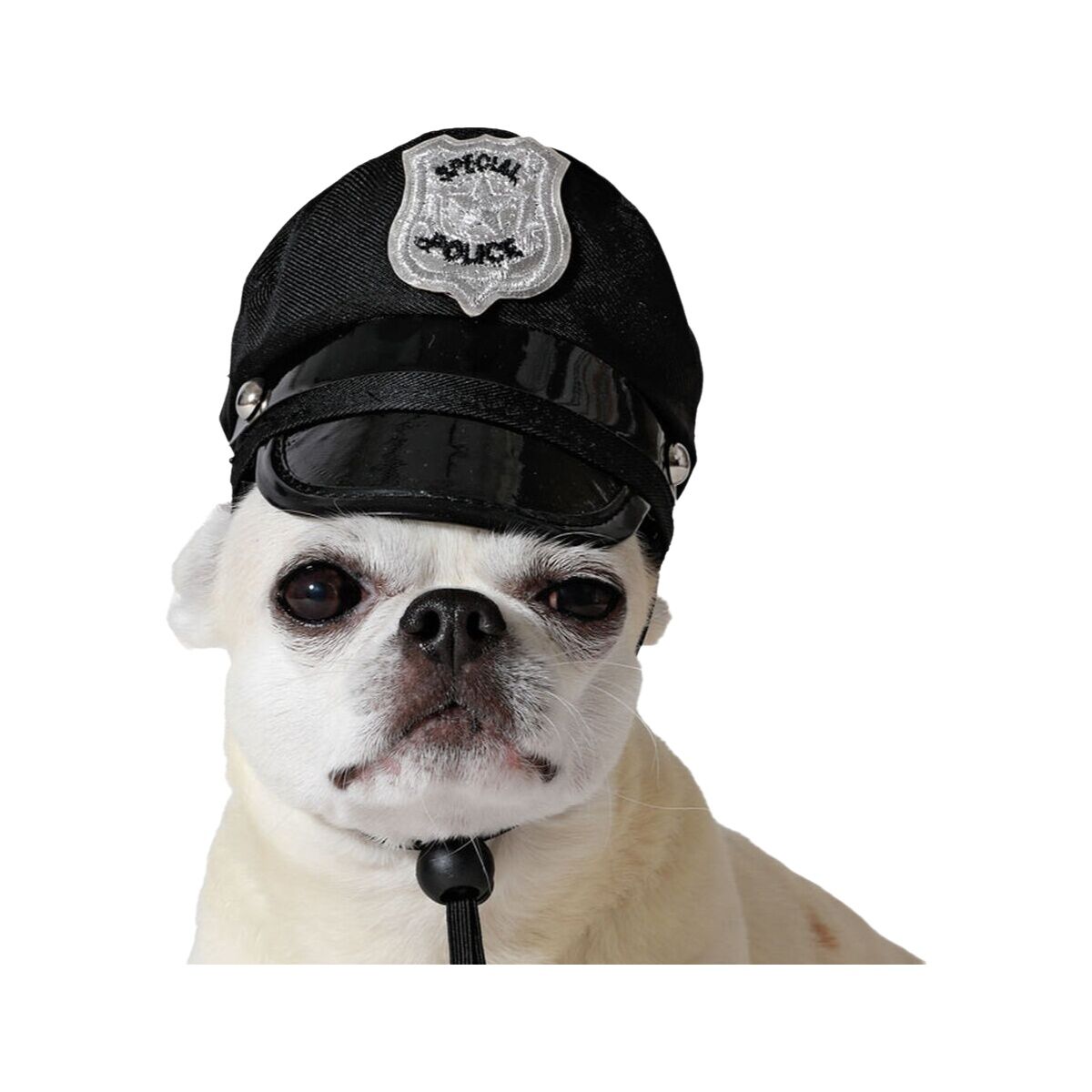 Costume per Cane Nero Cappello Poliziotto