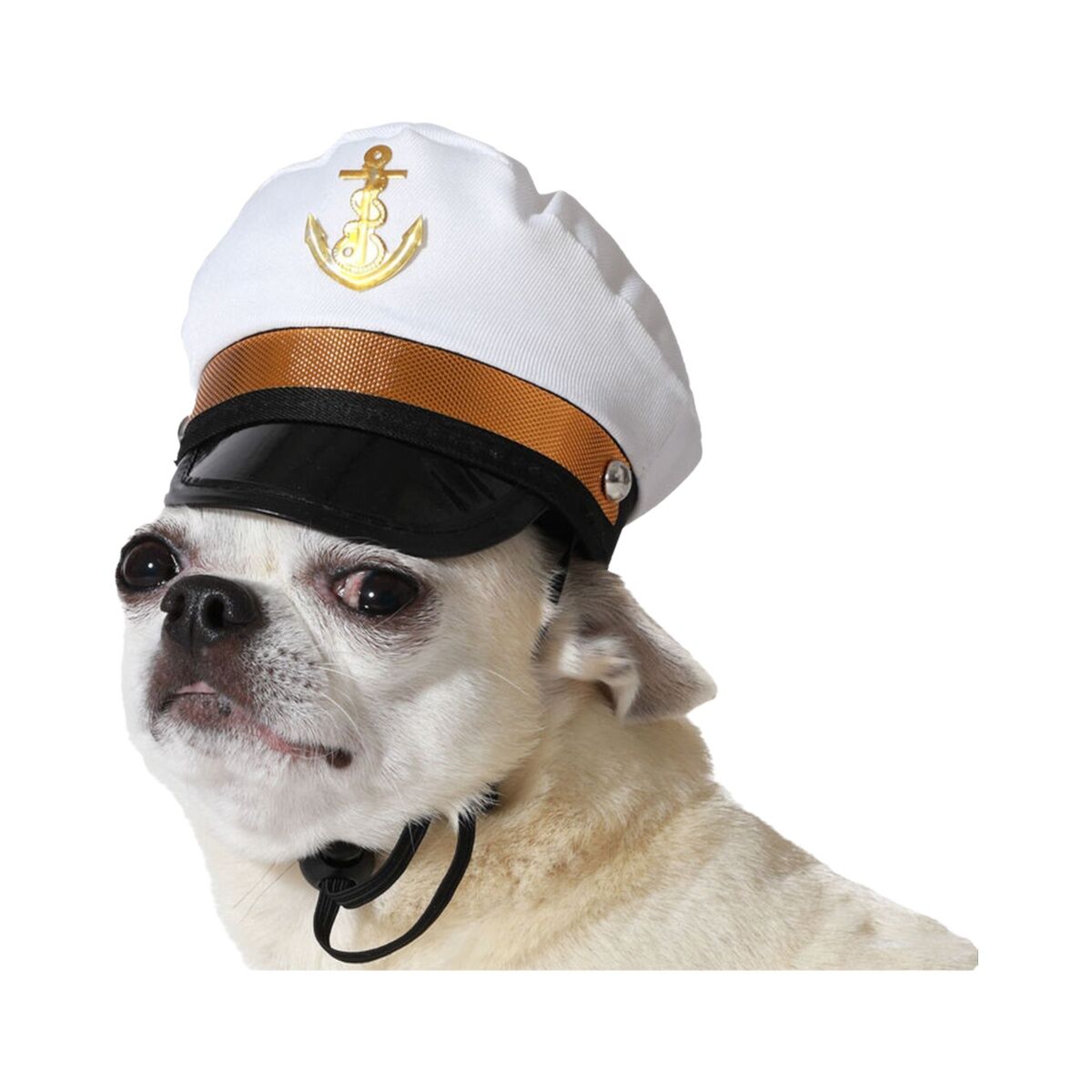 Costume per Cane Bianco Cappello Marinaio