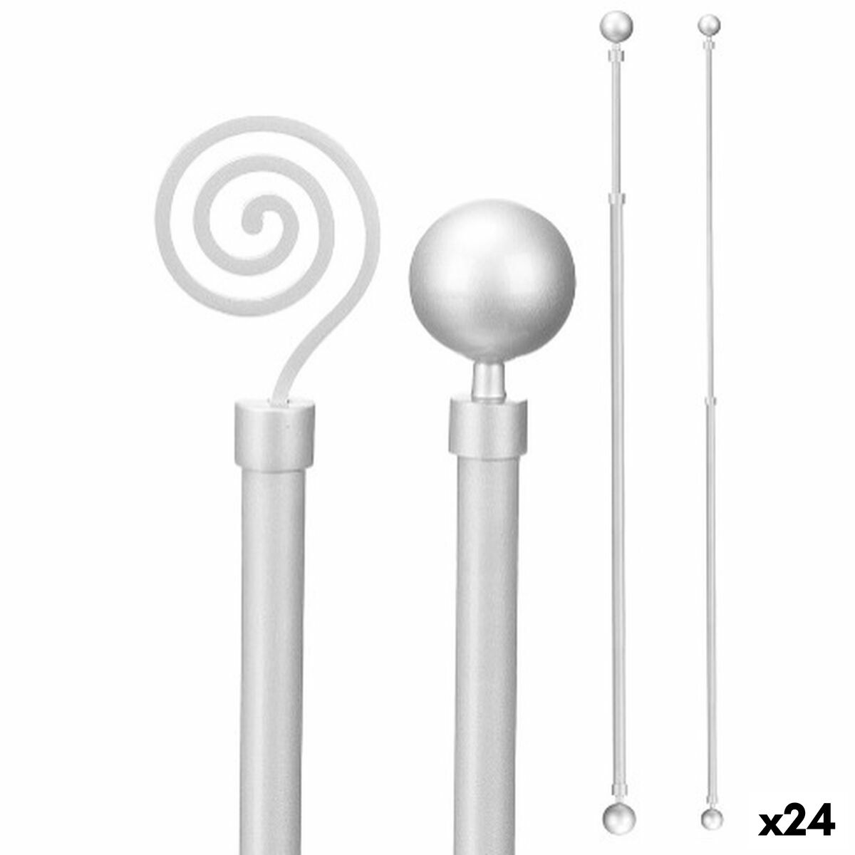 Bastone per Tende Gift Decor Estensibile 160-320 cm (24 Unità)