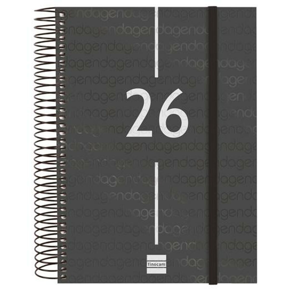 Agenda Finocam YEAR Nero A5 15,5 x 21,2 cm 2026