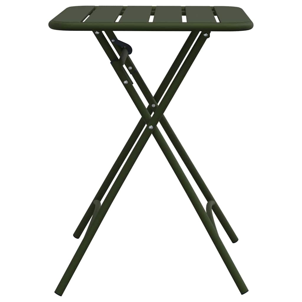 vidaXL Table de Jardin Vert foncé 55 x 55 x 73 cm - Image 5