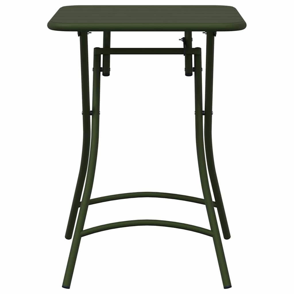 vidaXL Table de Jardin Vert foncé 55 x 55 x 73 cm - Image 4