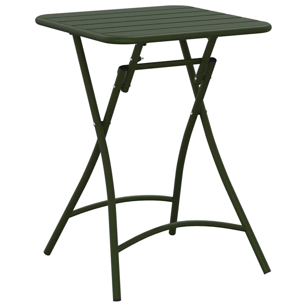vidaXL Table de Jardin Vert foncé 55 x 55 x 73 cm - Image 6