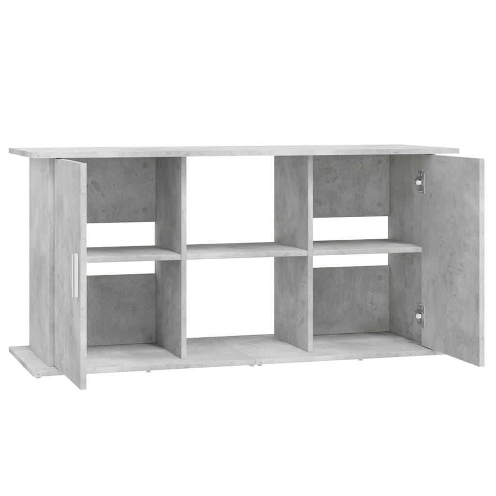 vidaXL Soporte para acuario de hormigón gris 121x41x58 cm de madera sintética - Image 6