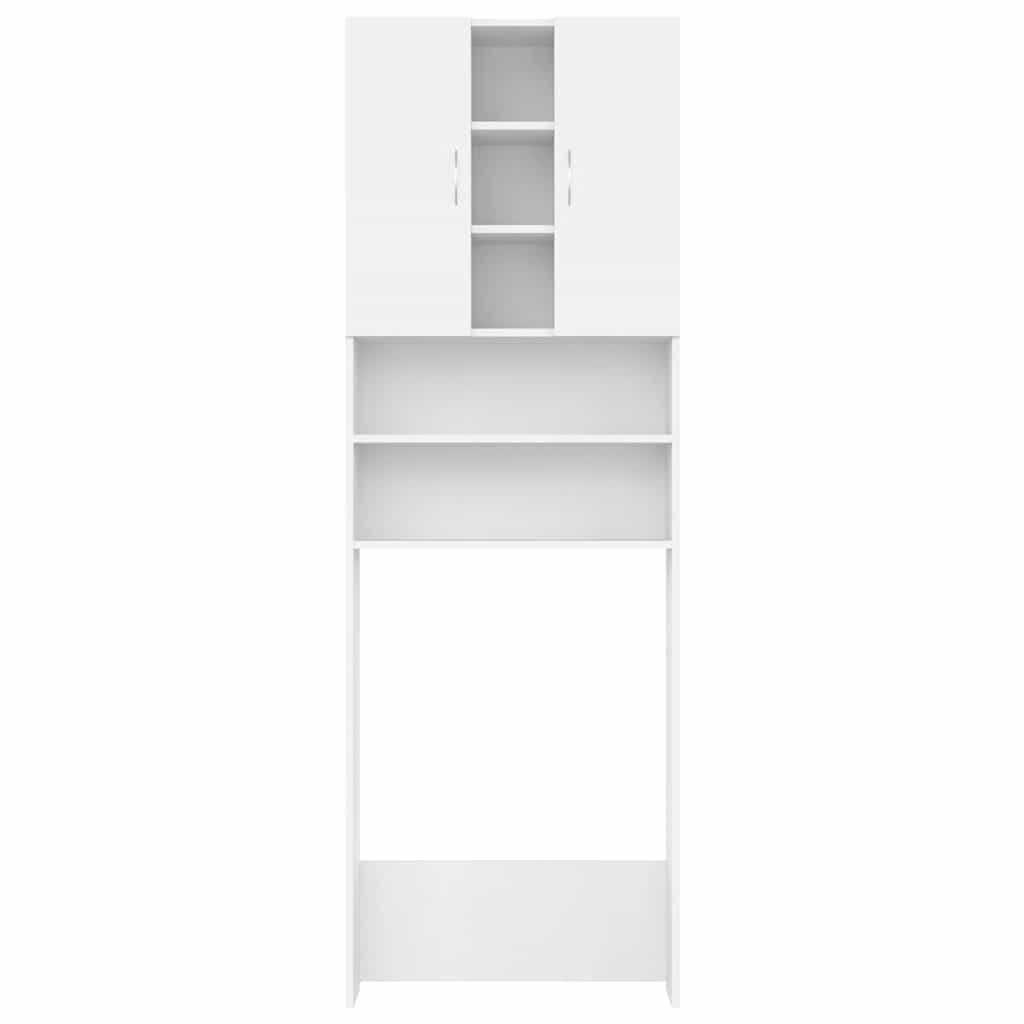 vidaXL Waschmaschinenschrank Weiß 64x25,5x190 cm - Image 3