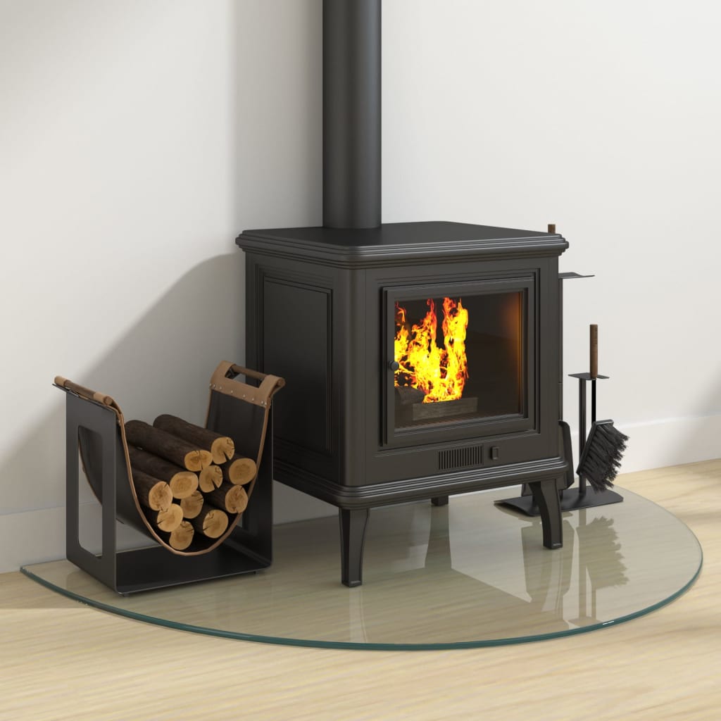 vidaXL Funkenschutzplatte Glas Halbrund 1000x600 mm - Image 3