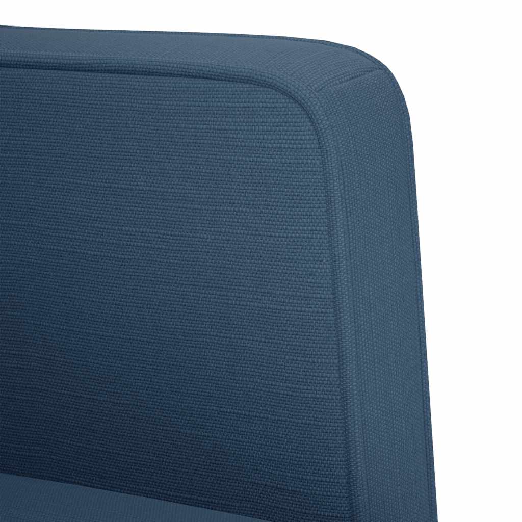 vidaXL Zweisitzer-Sofa Blau 111 cm Stoff - Image 6