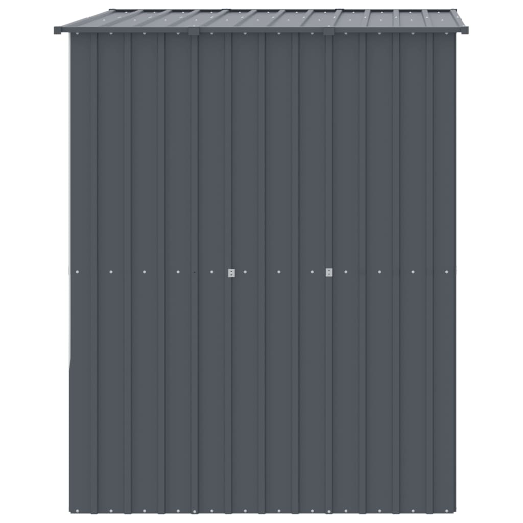vidaXL Hundehütte mit Dach Anthrazit 165x153x181 cm Verzinkter Stahl - Image 4