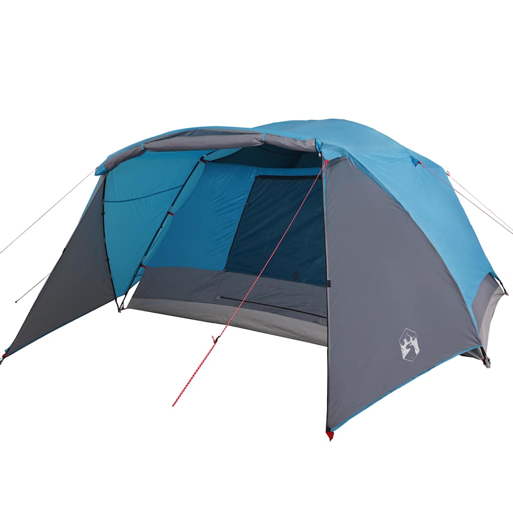 vidaXL Tente familiale avec porche 6 personnes bleu imperméable - Image 4