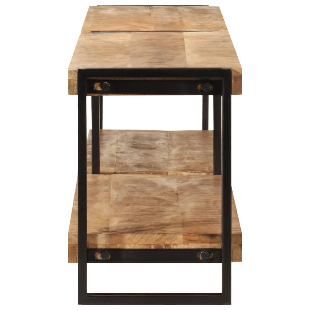 vidaXL Mueble de TV madera maciza de mango 200x30x40 cm - Image 3
