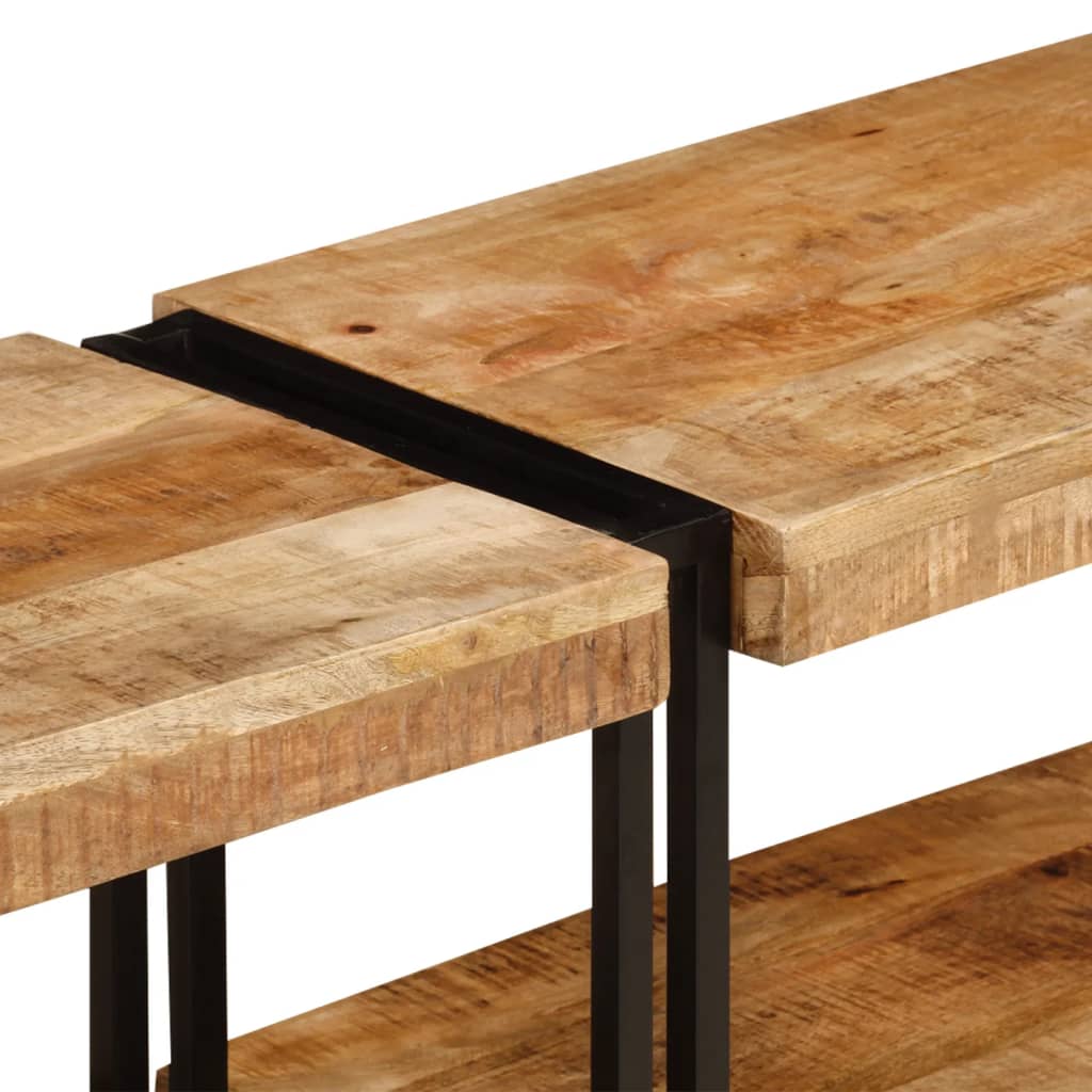 vidaXL Mueble de TV madera maciza de mango 200x30x40 cm - Image 6