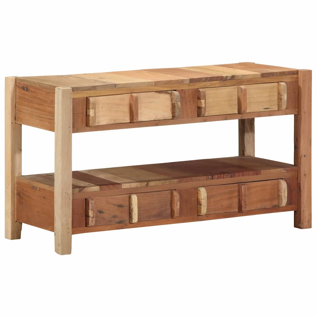 vidaXL Gabinete de TV Marrón 83 x 33 x 46 cm Madera maciza recuperada